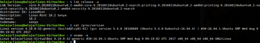Mengecek Spec Komputer Dengan Peritah Linux