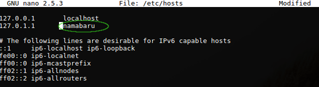 cara merubah hostname linux edit file hosts