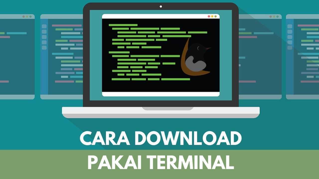 cara download file pakai terminal
